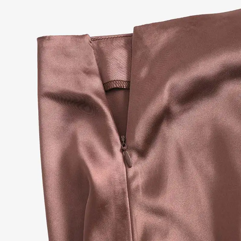 ZANZEA Fashion Satin Silk Skirts Women Summer Long High Waist Skirt Casual Solid Party Faldas Saia Female Vintage Work OL Jupe