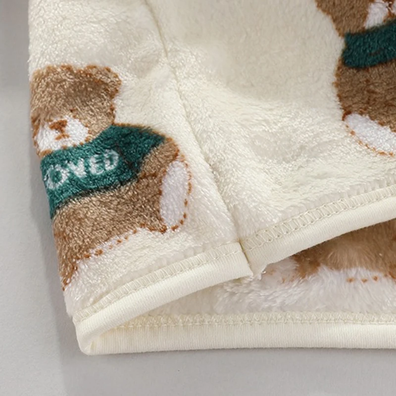 2Pcs Set Newborn Baby Clothing Flannle Girls Set Spring Autumn Suit for Babies Soft Toddler Jacket Fashion Infant Clothes 0-24 M