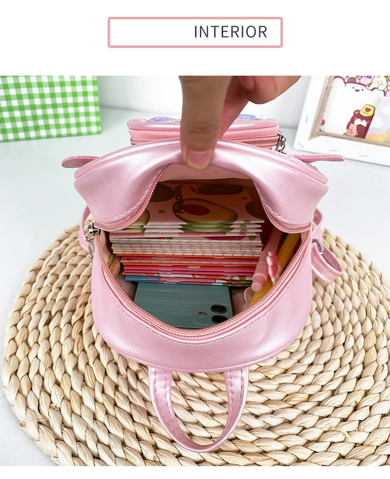 New Cute Children's Bag Fashion Sequin Kindergarten Backpacks for Baby Girls Cartoon Casual Schoolbag Princess Bag Girls Gifts