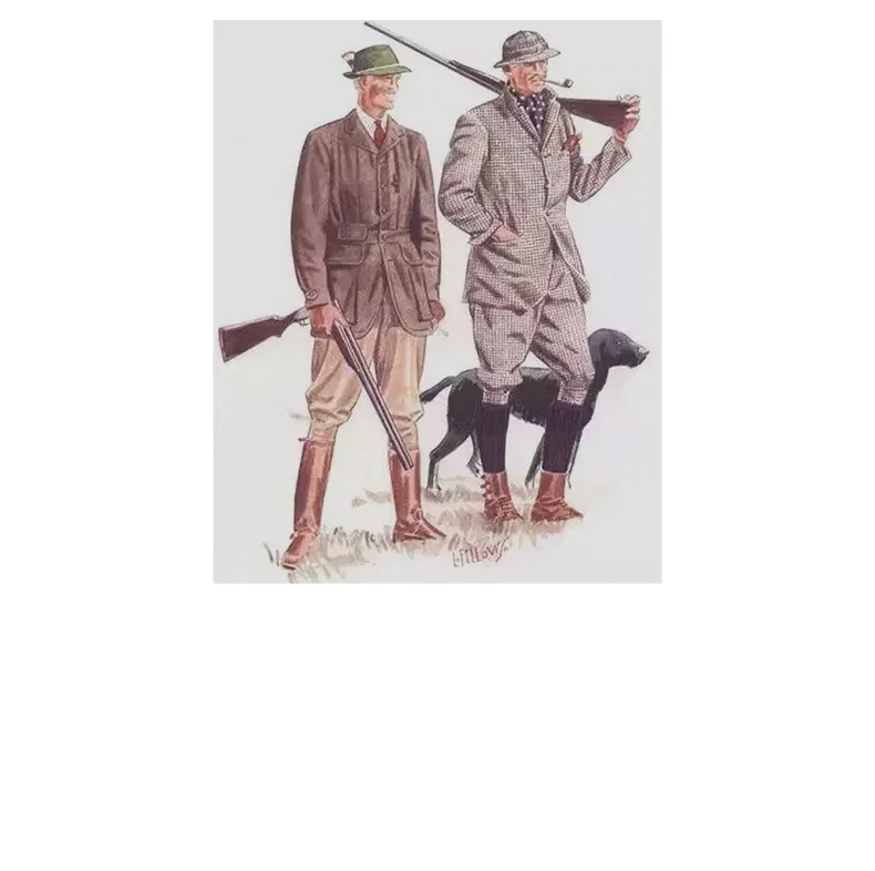 Maden New American Retro Hunting Lapel Plus Size Short Jackets Men's Outwear Spring and Autumn Brand Clothing