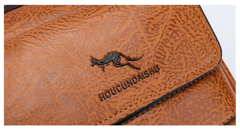 Luxury Brand Men's Crossbody Shoulder Bag For Husband Gift PU Leather Men Office Tote Business Messenger Side Bag Male Handbags