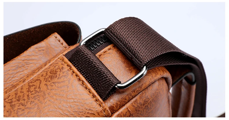 Luxury Brand Men's Crossbody Shoulder Bag For Husband Gift PU Leather Men Office Tote Business Messenger Side Bag Male Handbags
