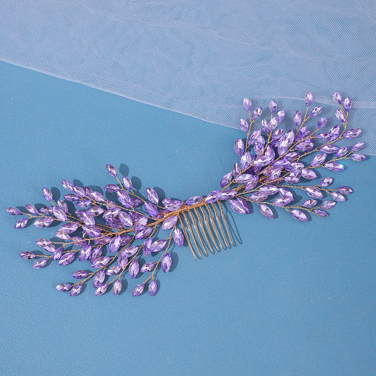 Luxury Crystal Hair Comb Headband Tiara For Women Bride Rhinestone Bridal Wedding Hair Accessories Jewelry Comb Headband Tiara