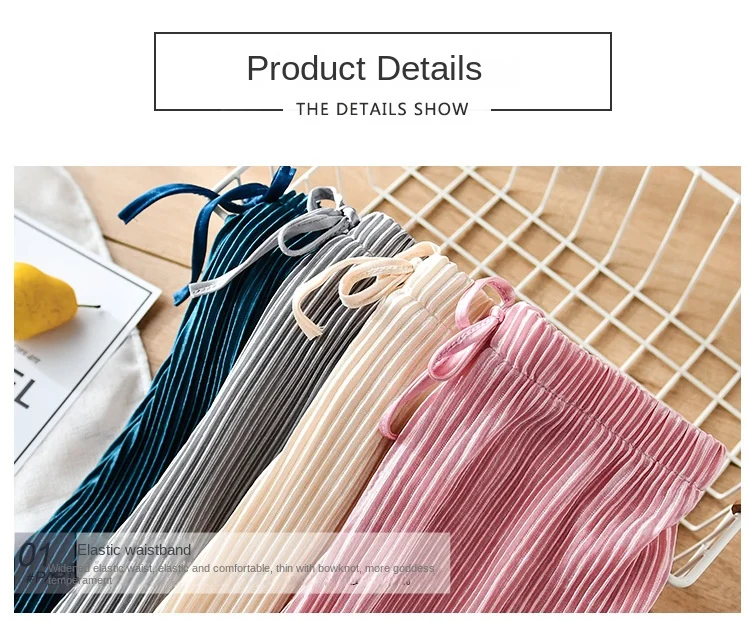 School Children Pleated Wide Leg Pants Summer Toddler Kids Loose Casual Solid Ankle-Length Pants Teenage Girls Ice Silk Leggings