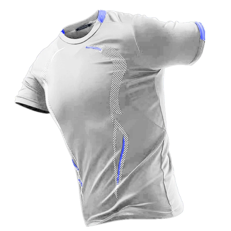 New Mens Breathable T Shirt Quick Dry Jogging TShirt Summer Men Training Tees Fitness Running Lightweight Solid Color Sweatwear