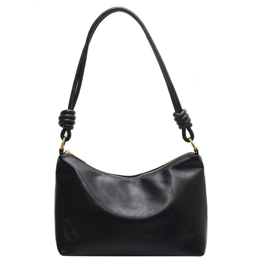 New fashionable women's bag, high-end soft leather texture, single shoulder bag, women's crossbody bag, geometric wide shoulder
