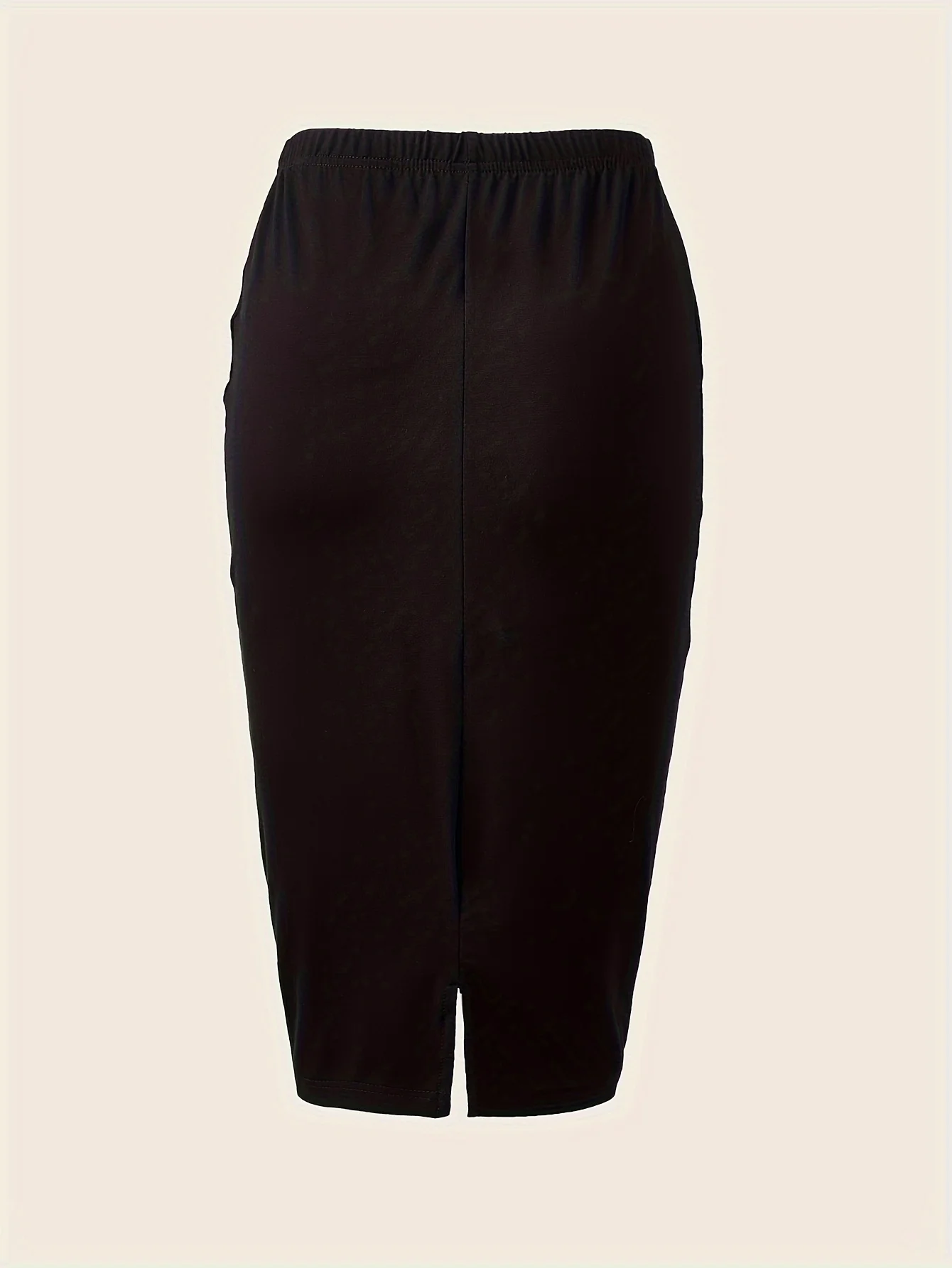 Elegant High Waist Ruched Skirt with Back Vent for Women - Perfect for Spring and Summer Fashion