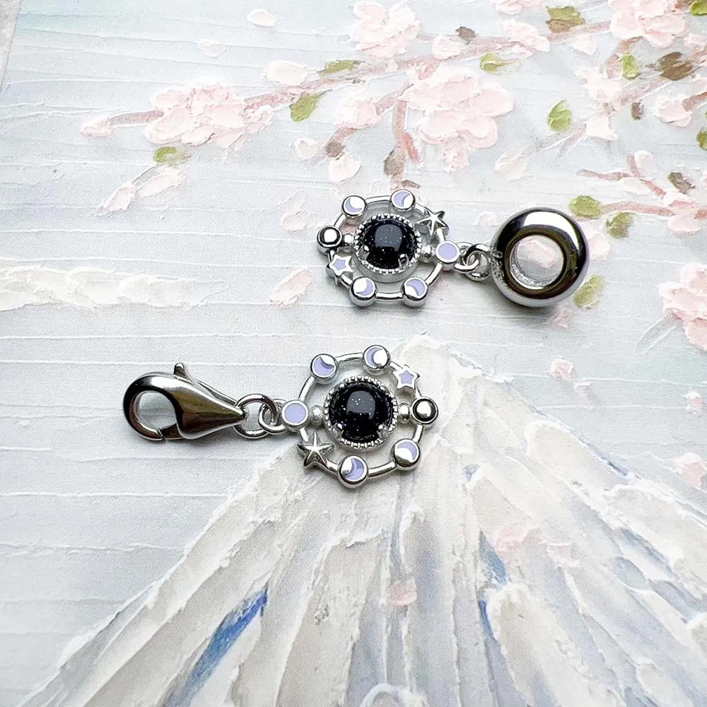 Moon Phase Charms Pendant European Handmade Lucky Jewelry For Loved Ones New Vintage Gift