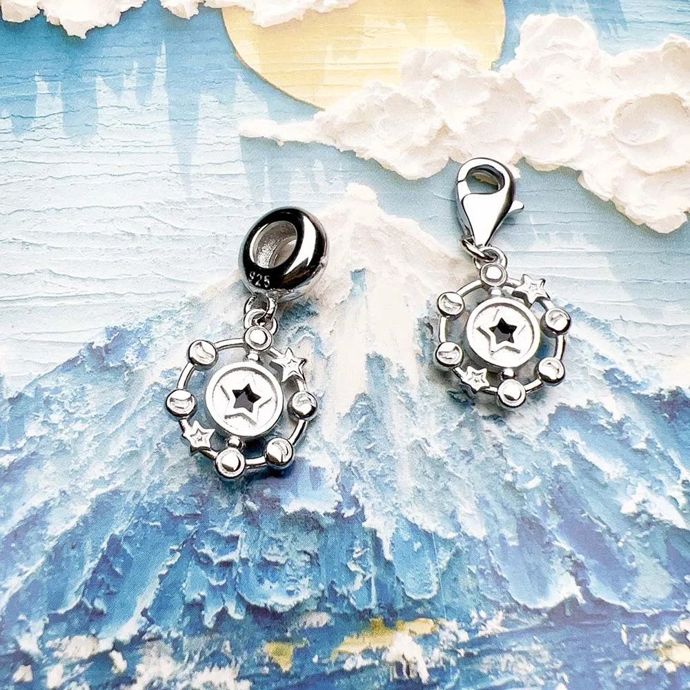 Moon Phase Charms Pendant European Handmade Lucky Jewelry For Loved Ones New Vintage Gift