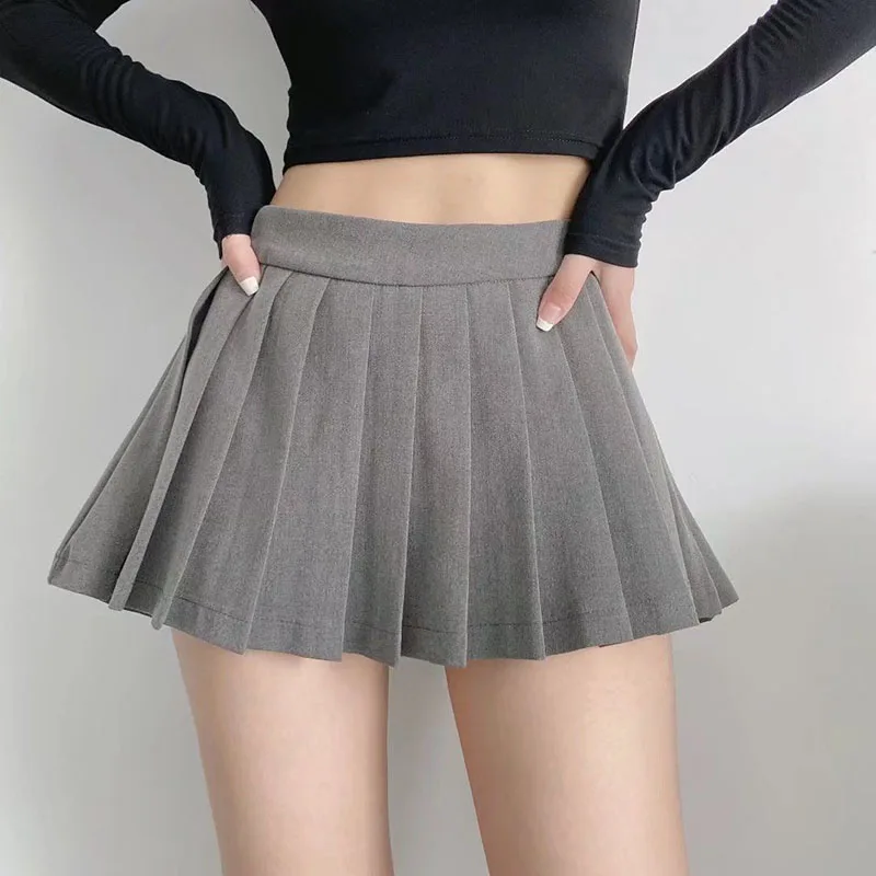 MEXZT Sexy Pleated Skirts Women Korean High Waist Mini Skirts JK Preppy Summer Fashion White Black Gyaru Tennis Extreme Skirt