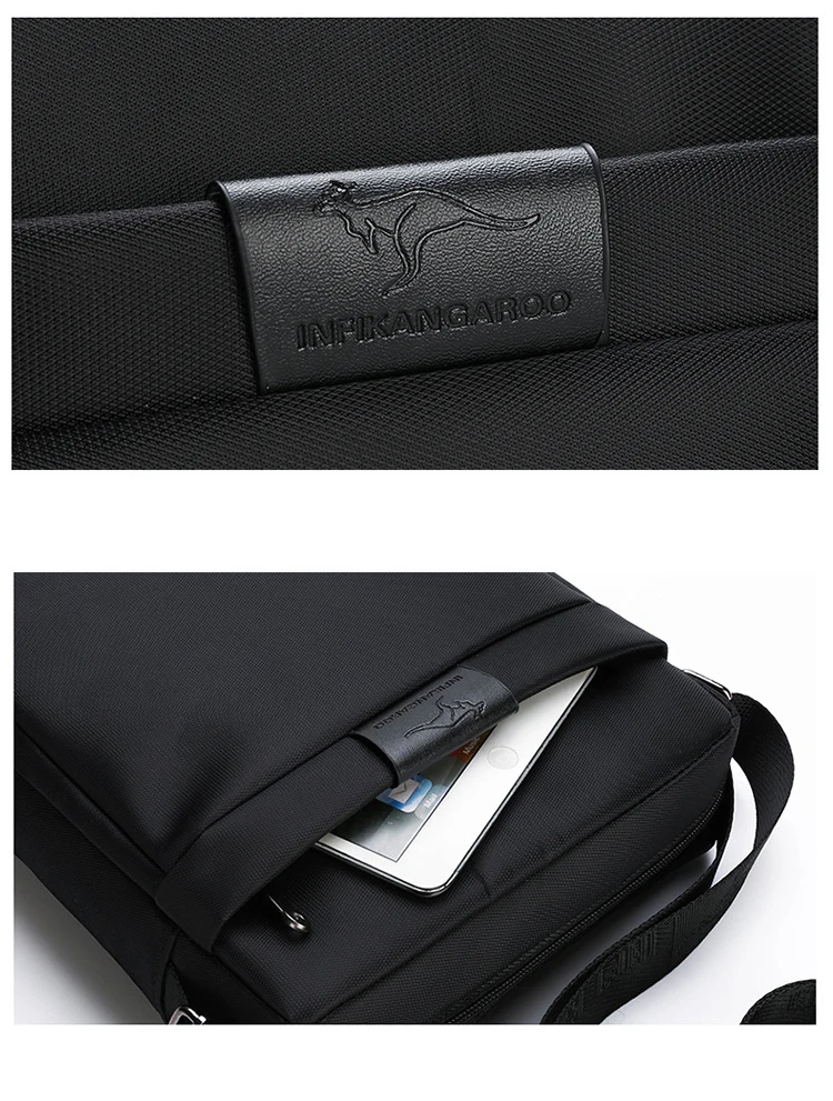 Summer Kangaroo Luxury Brand Men Crossbody Bags Oxford Vintage Messenger Bag Male Small Shoulder Bag For Man Business Handbag