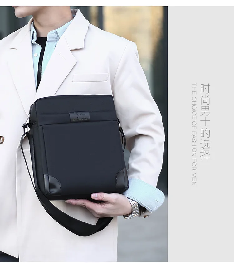 Summer Kangaroo Luxury Brand Men Crossbody Bags Oxford Vintage Messenger Bag Male Small Shoulder Bag For Man Business Handbag