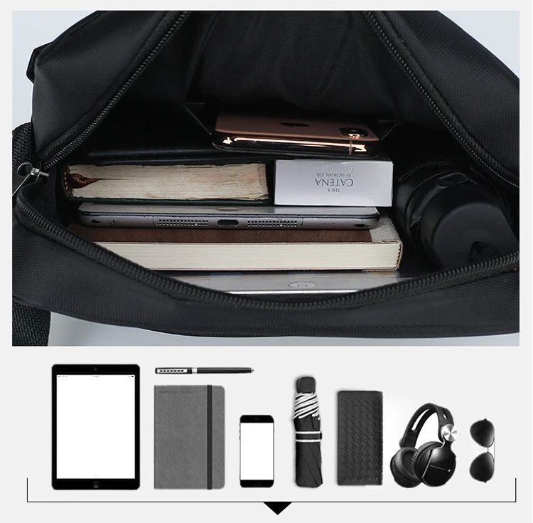 Summer Kangaroo Luxury Brand Men Crossbody Bags Oxford Vintage Messenger Bag Male Small Shoulder Bag For Man Business Handbag