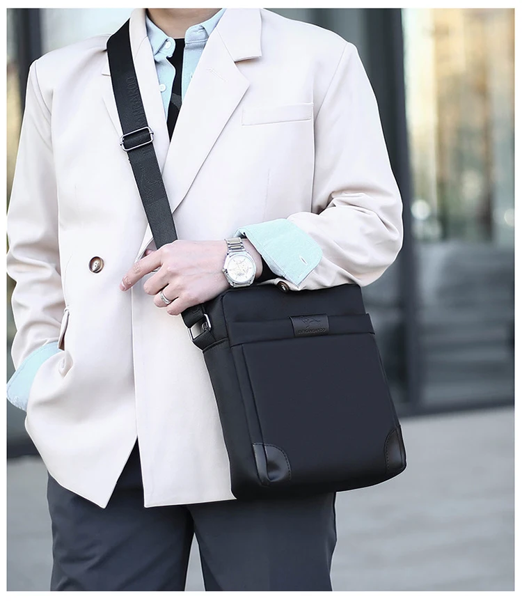 Summer Kangaroo Luxury Brand Men Crossbody Bags Oxford Vintage Messenger Bag Male Small Shoulder Bag For Man Business Handbag