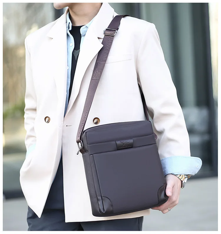 Summer Kangaroo Luxury Brand Men Crossbody Bags Oxford Vintage Messenger Bag Male Small Shoulder Bag For Man Business Handbag