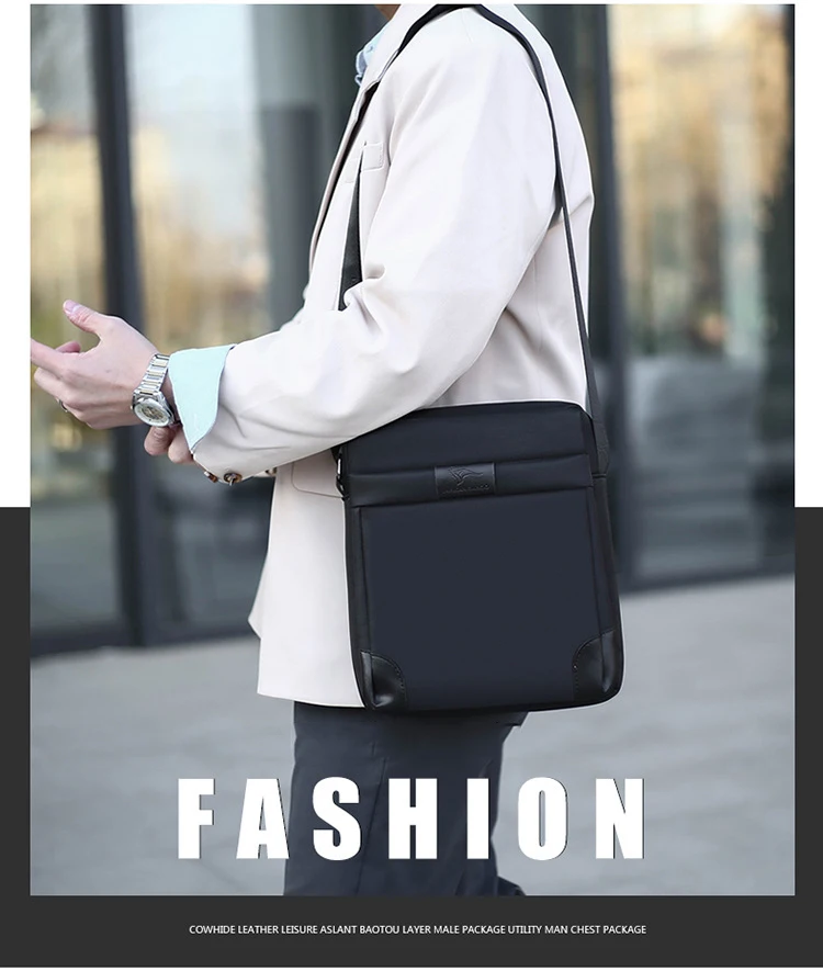 Summer Kangaroo Luxury Brand Men Crossbody Bags Oxford Vintage Messenger Bag Male Small Shoulder Bag For Man Business Handbag
