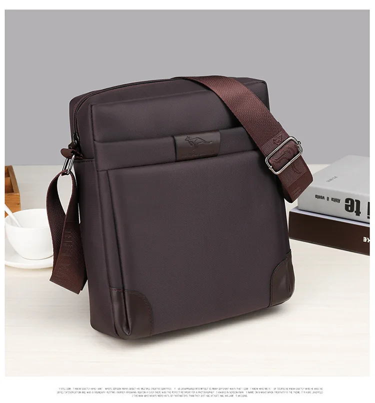 Summer Kangaroo Luxury Brand Men Crossbody Bags Oxford Vintage Messenger Bag Male Small Shoulder Bag For Man Business Handbag