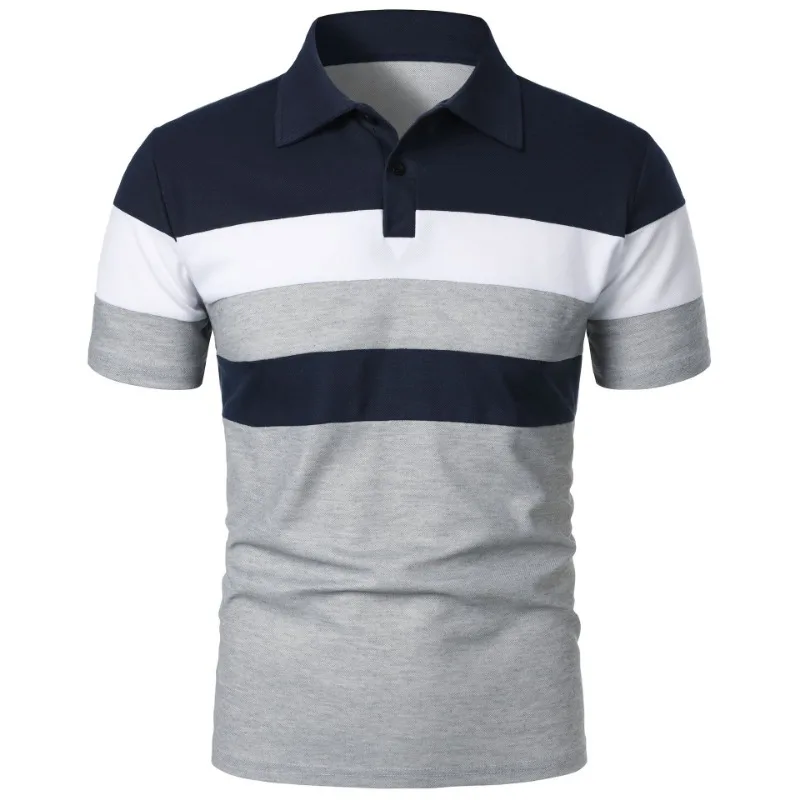 Summer Luxury Polo Shirt Mens Polo Large T Shirts Stritching Shorts Sleeve Turn-down Collar Business Tee Shirt Sweatwear 6XL