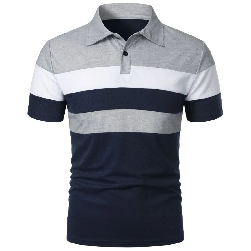 Summer Luxury Polo Shirt Mens Polo Large T Shirts Stritching Shorts Sleeve Turn-down Collar Business Tee Shirt Sweatwear 6XL
