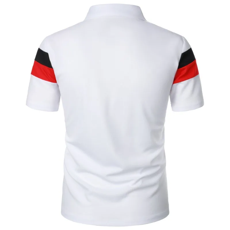 Summer Luxury Polo Shirt Mens Polo Large T Shirts Stritching Shorts Sleeve Turn-down Collar Business Tee Shirt Sweatwear 6XL