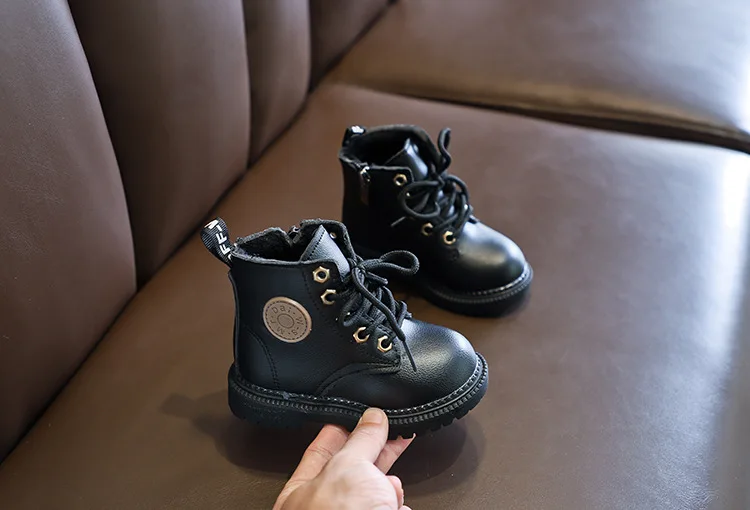Children's Boots For Boys Girls Fashion Kids Ankle Snow Boots Rubber Outsole Autumn Winter Warm Classic For Toddlers Big Kids