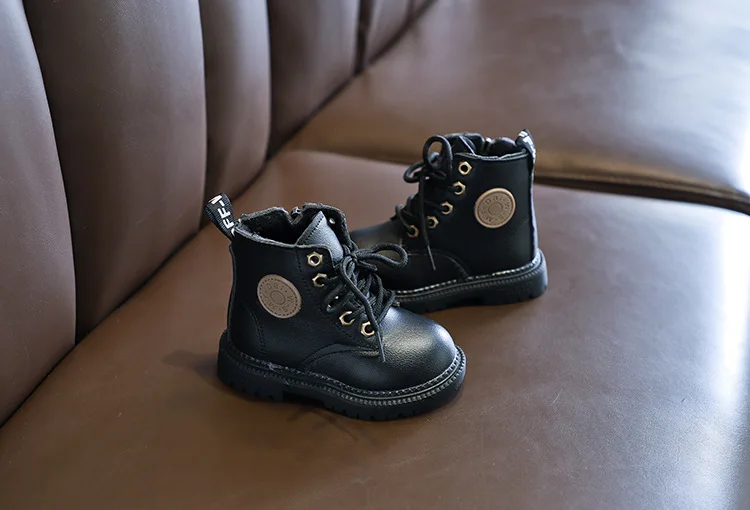 Children's Boots For Boys Girls Fashion Kids Ankle Snow Boots Rubber Outsole Autumn Winter Warm Classic For Toddlers Big Kids