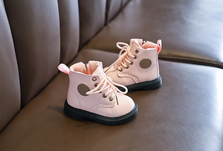 Children's Boots For Boys Girls Fashion Kids Ankle Snow Boots Rubber Outsole Autumn Winter Warm Classic For Toddlers Big Kids