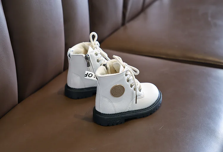 Children's Boots For Boys Girls Fashion Kids Ankle Snow Boots Rubber Outsole Autumn Winter Warm Classic For Toddlers Big Kids