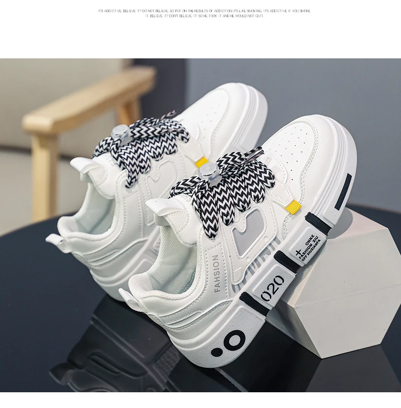 New Family Shoes Children's Shoes Small White Shoes Student Shoes Sports Shoes Boys Casual Board Shoes