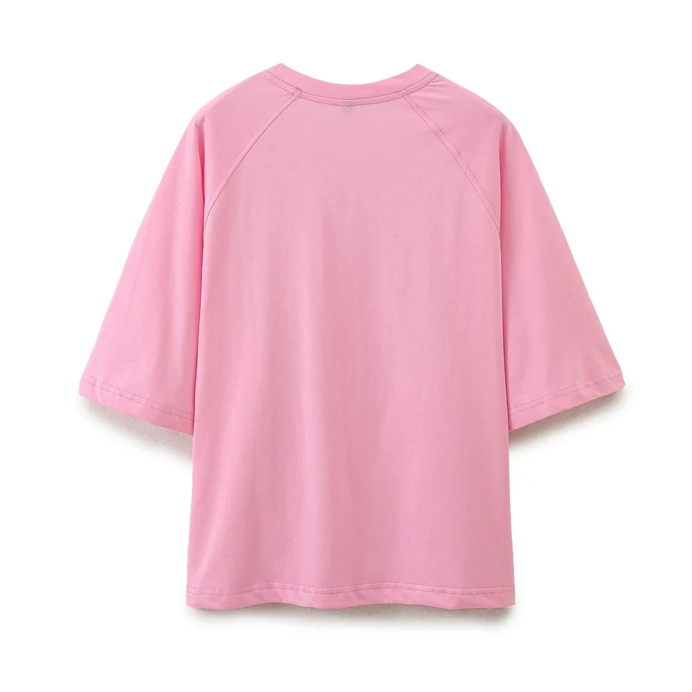 HH Women Short Sleeve T-Shirts O Neck Loose Casual Top Simple Basic 2024 Summer New Woman Chic Tops Solid T Shirt
