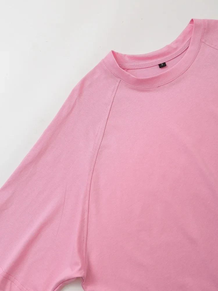 HH Women Short Sleeve T-Shirts O Neck Loose Casual Top Simple Basic 2024 Summer New Woman Chic Tops Solid T Shirt