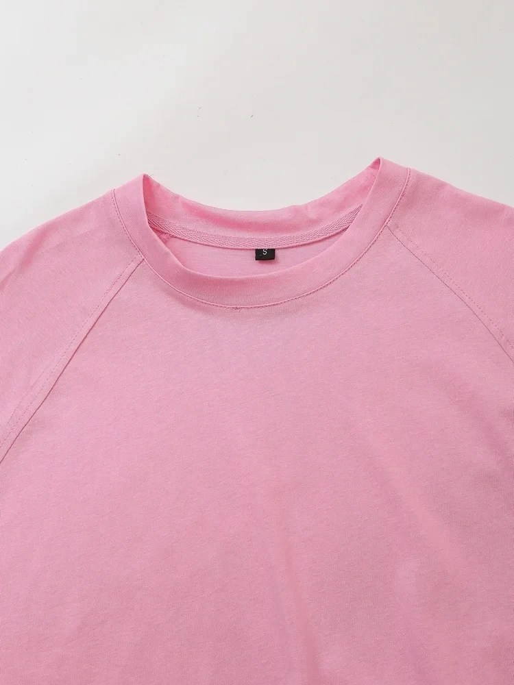 HH Women Short Sleeve T-Shirts O Neck Loose Casual Top Simple Basic 2024 Summer New Woman Chic Tops Solid T Shirt