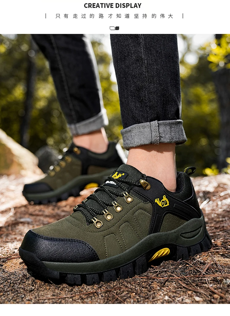Mens Women Classical Hiking Boots Summer Winter Outdoor Non Slip Fashion Sneakers Ankle Boot Boys Rubber Climbing Shoes Autumn