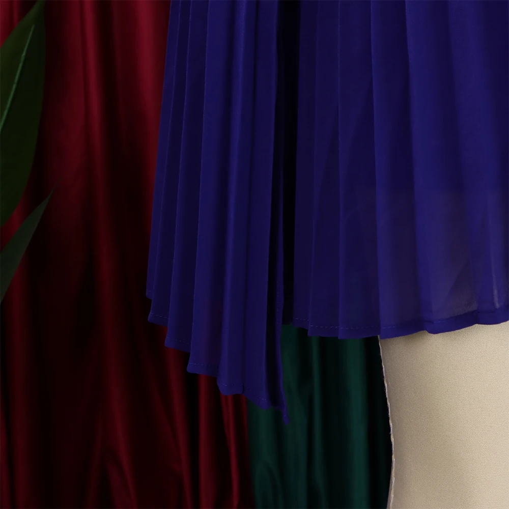 Chiffon Dress for Women Elegant 2024 New Round Neck Batwing Sleeve Loose Knee Length Luxury African Birthday Party Dinner Dress