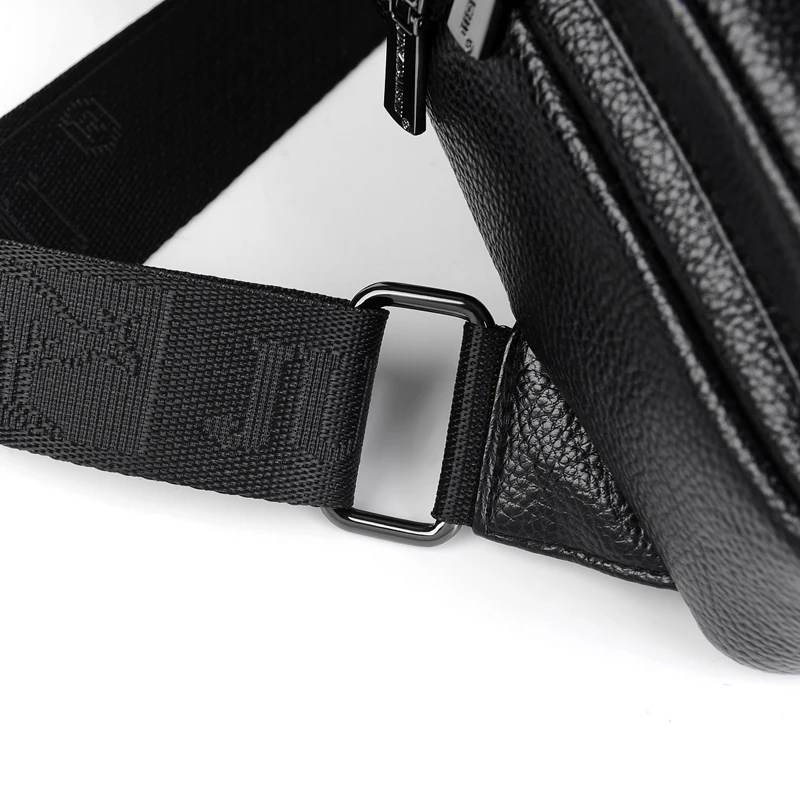 Men's Chest Pack Crossbody Bag Luxury Design Durable PU Leather Handbag Chest Bag Vintage Leisure Men's Handbag Shoulder Bag