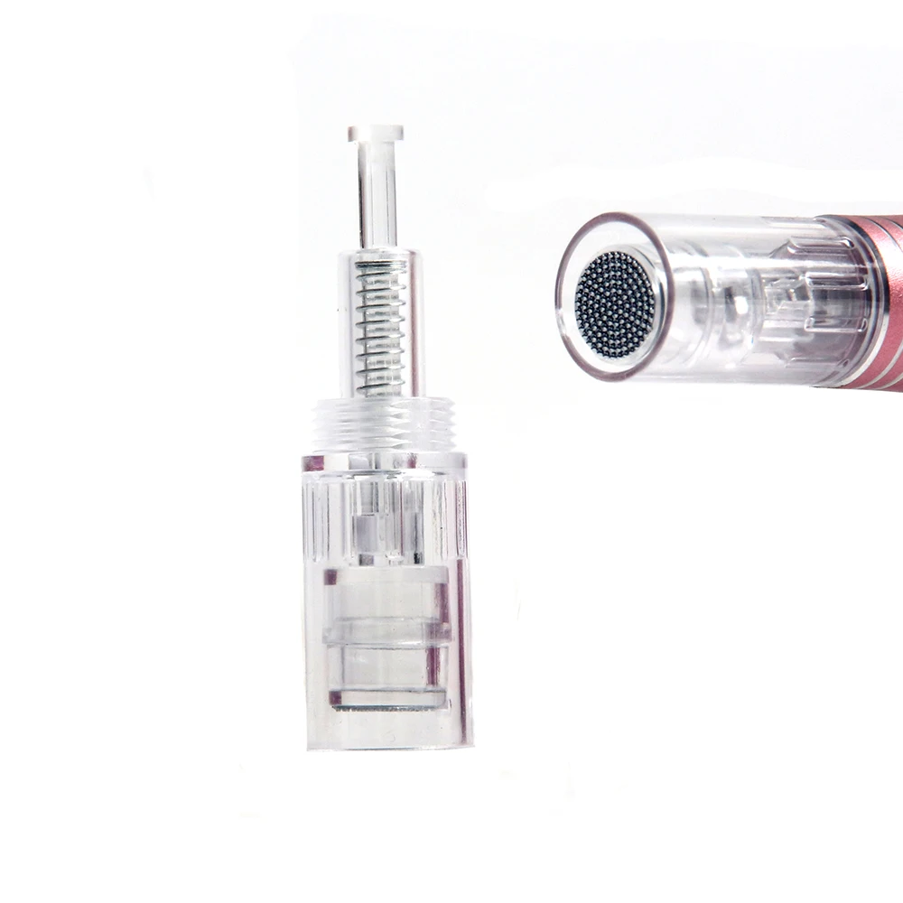 50pcs 12pin/36pin Round Nano Microneedling DermaPen Needles Screw Cartridge Replacement Heads Tattoo Nano Micr Needle