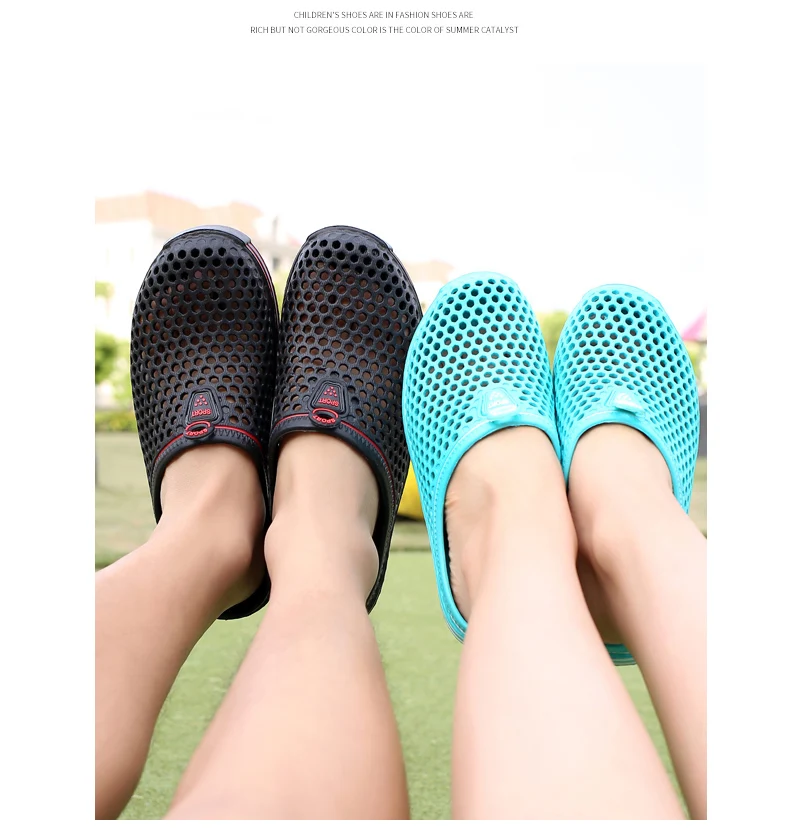 YRZL Summer Men Sandals Light EVA Men's Casual Shoes Hole Shoes Clogs Lovers Home Garden Outdoor Male Beach Flat Slippers