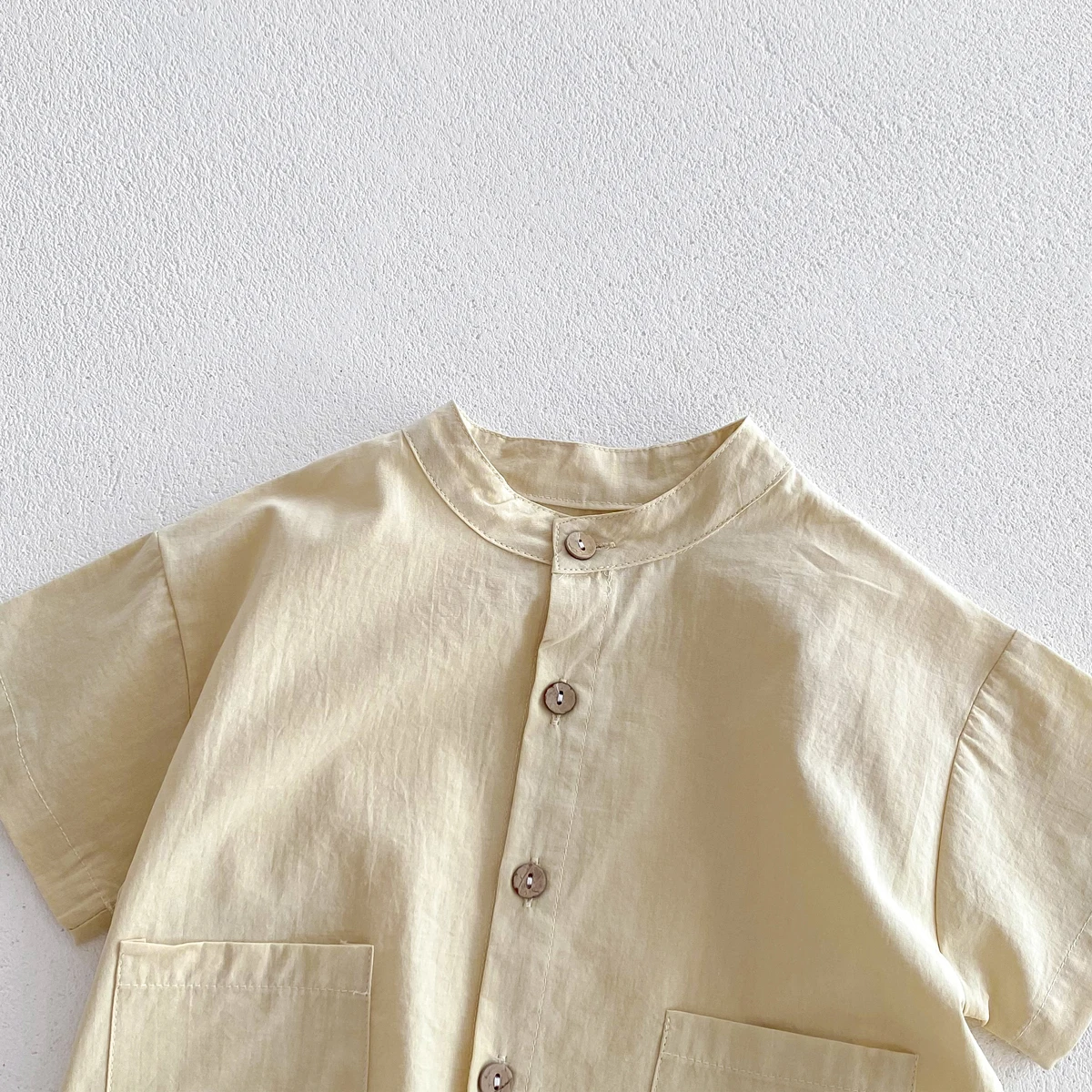 Summer Kids Boys Girls Suit Cotton Checkered Baby Short Shirt with Shorts Two Piece Set Kids Clothes 1-3 Years Old Baby Suit