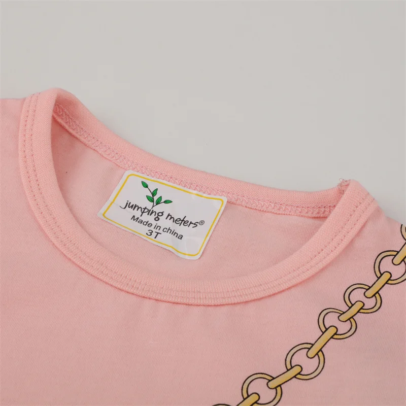 Jumping Meters 2-7T New Arrival Summer Girls Dresses Bag Print Hot Selling Baby Summer Frocks Clothes Frocks Party Birthday
