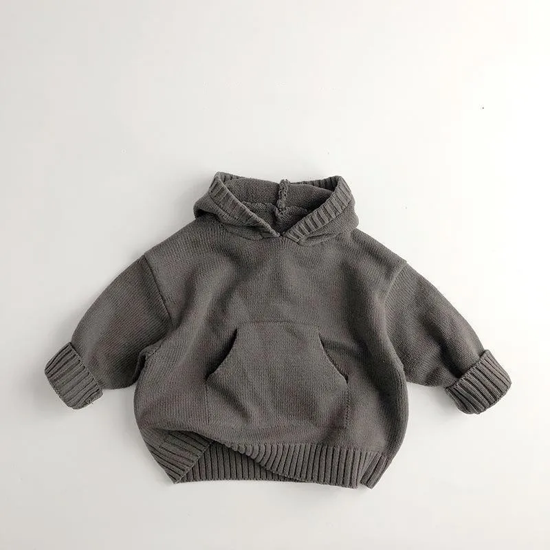 Korean Edition Boys and Girls Clothing Baby Sweater Toddler Knitted Sweater Newborn Knitted Long Sleeve Cotton Baby Pullover