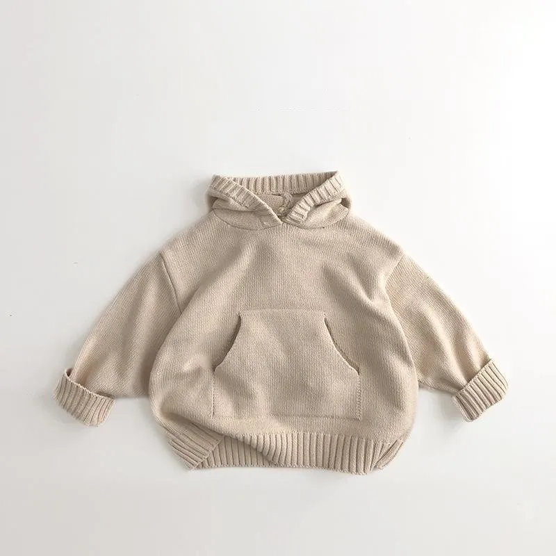 Korean Edition Boys and Girls Clothing Baby Sweater Toddler Knitted Sweater Newborn Knitted Long Sleeve Cotton Baby Pullover
