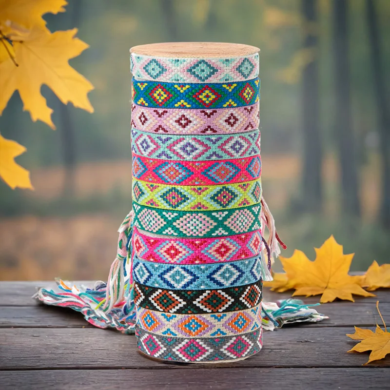 12Pcs/set The Bohemian Woven Bracelet Is Adjustable for Both Men and Women