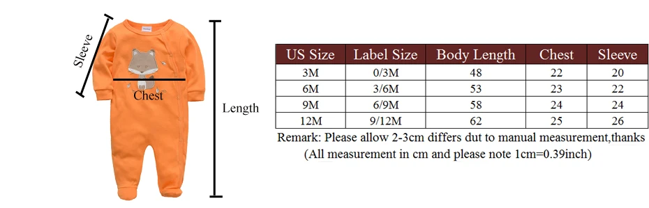 Kavkas Long Sleeve Cotton Baby Boy Rompers 0-12 Months Bear Design Newbron Baby Boys Romper Overalls Costume