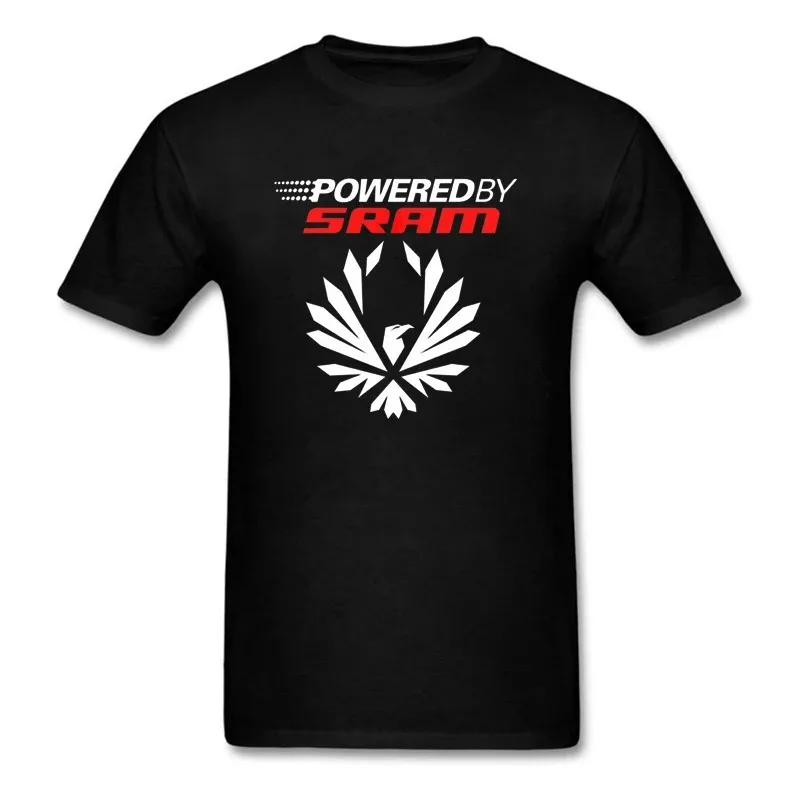 2024 Funny Men T Shirt White T-shirt Tshirts Black Tee Fashion Bikeer Sram Eagle Graphic T-shirt MenClassic Black