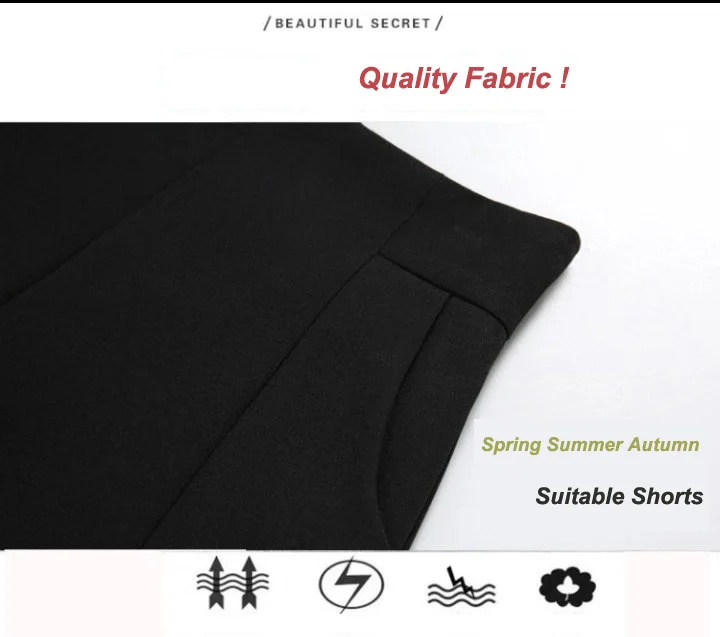 Women Spring Summer A-line Shorts Casual High Waist Loose Wide Leg Chiffon Shorts Chic Lady White Black Suit Shorts High Quality