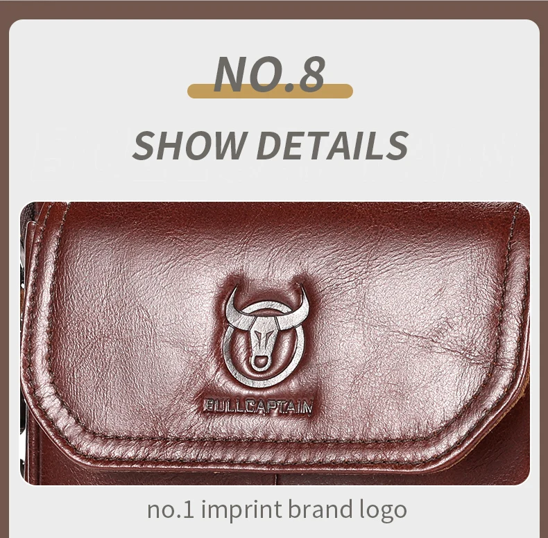 BULLCAPTAIN New Genuine Leather Men Vintage Handbags Flap Men's Shoulder Bag Casual Office Messenger Bags Fashion Crossbody