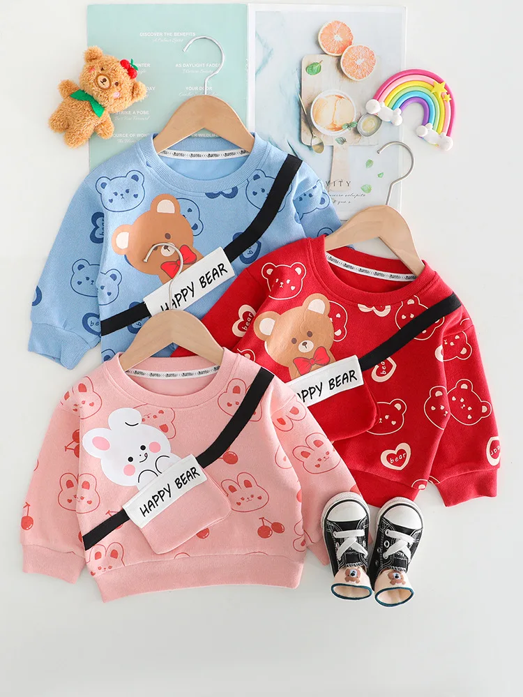 New Spring Autumn Baby Girl Clothes Suit Children Boys Cartoon T-Shirt Pants 2Pcs/Sets Toddler Fashion Costume Kids Tracksuits