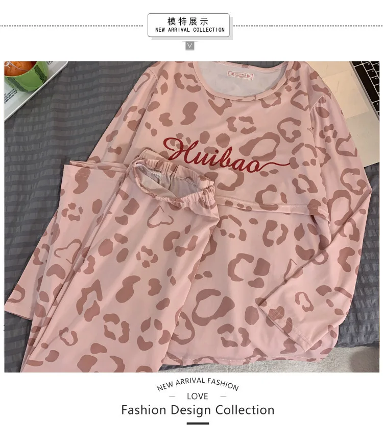 New Monthly Clothing 2-Piece Spring And Autumn Maternity Pajamas Summer Breastfeeding Suit Breastfeeding Pajamas Homewear