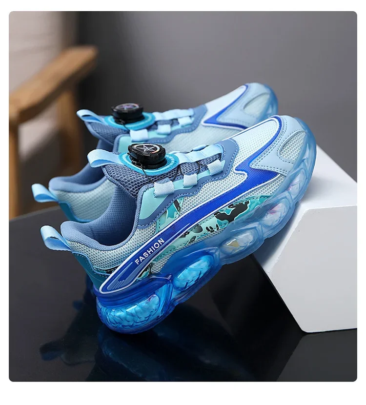 New Summer Children Sneakers Breathable 5-16Years Boys' Running Shoes New Swivel Buckle Kids Sport Shoes Outdoor Casual Trainers