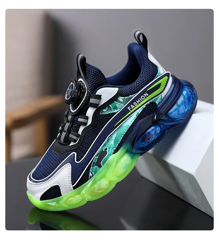 New Summer Children Sneakers Breathable 5-16Years Boys' Running Shoes New Swivel Buckle Kids Sport Shoes Outdoor Casual Trainers